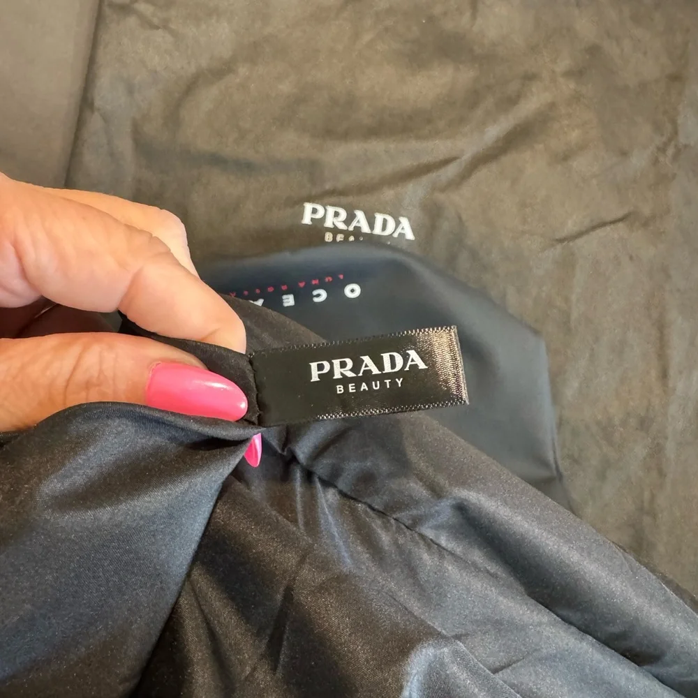 Prada Beauty Navy Blue and Red Ocean Sling Bag w/Dust Bag NWT